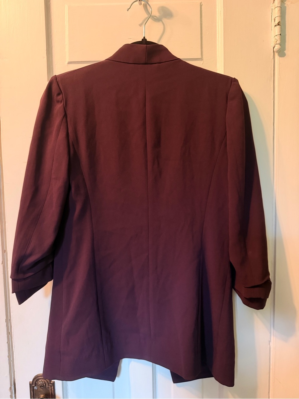 Babaton Open-Front Blazer in Deep Plum size 00 - Picture 6 of 10